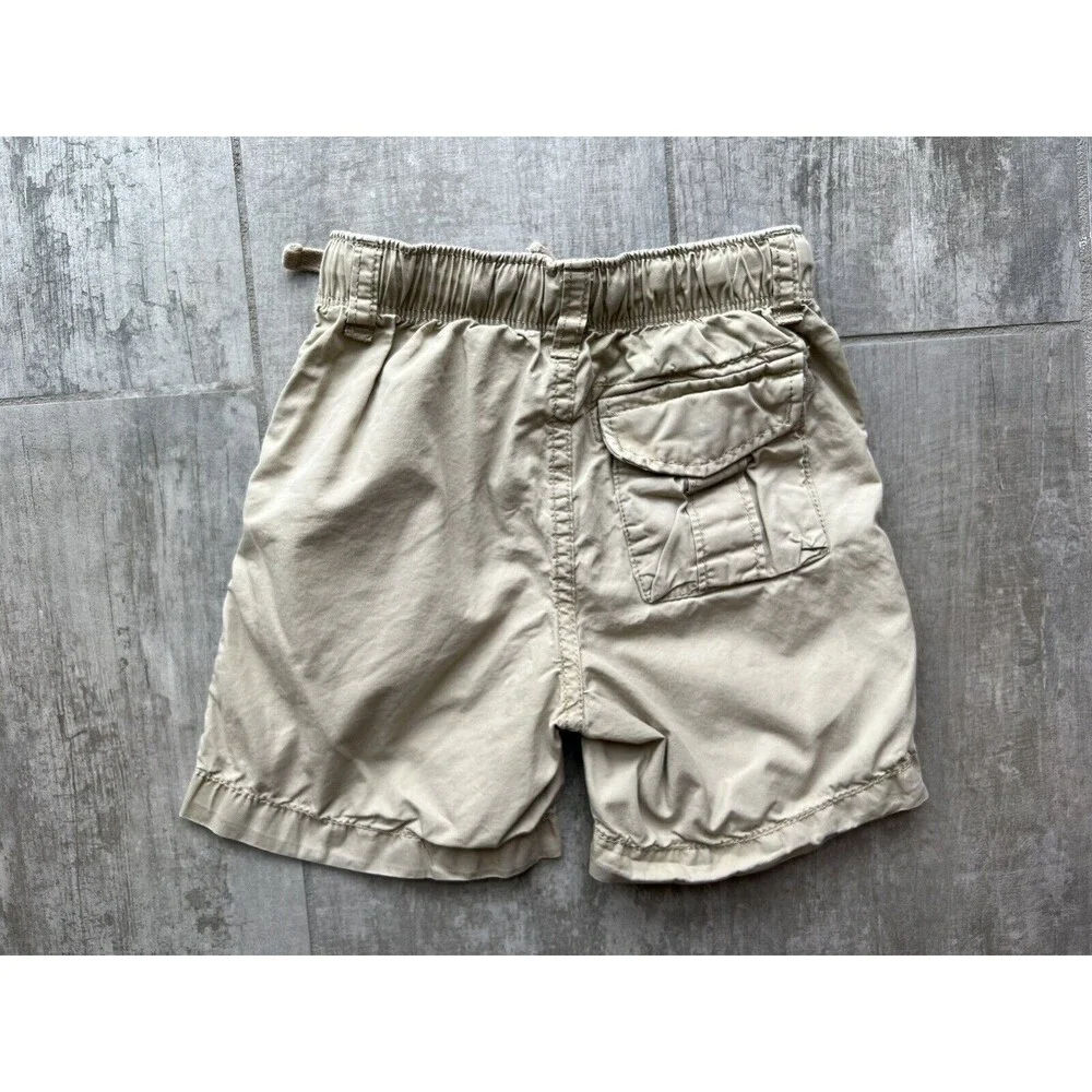 Baby GAP Boys Toddler Drawstring Elastic Shorts Pull-On Shorts Khaki Casual 2T
